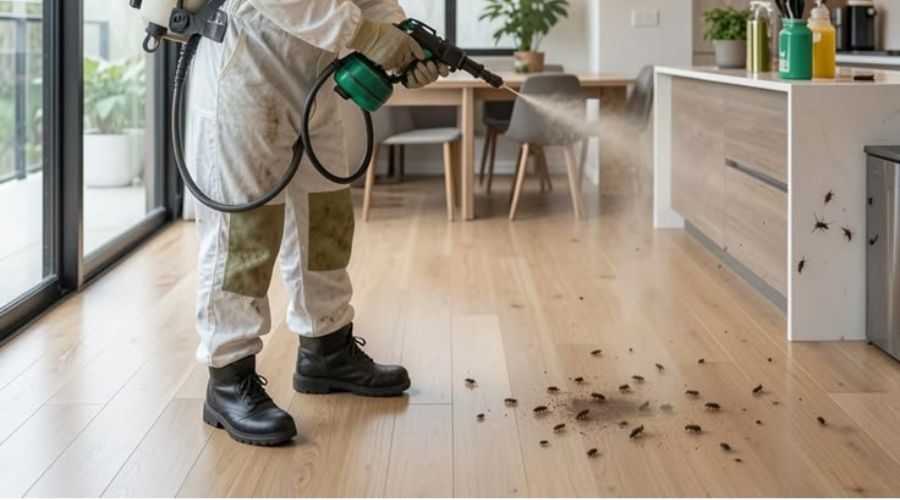 Fumigation service at a commercial property